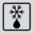 símbolo de descongelación del horno